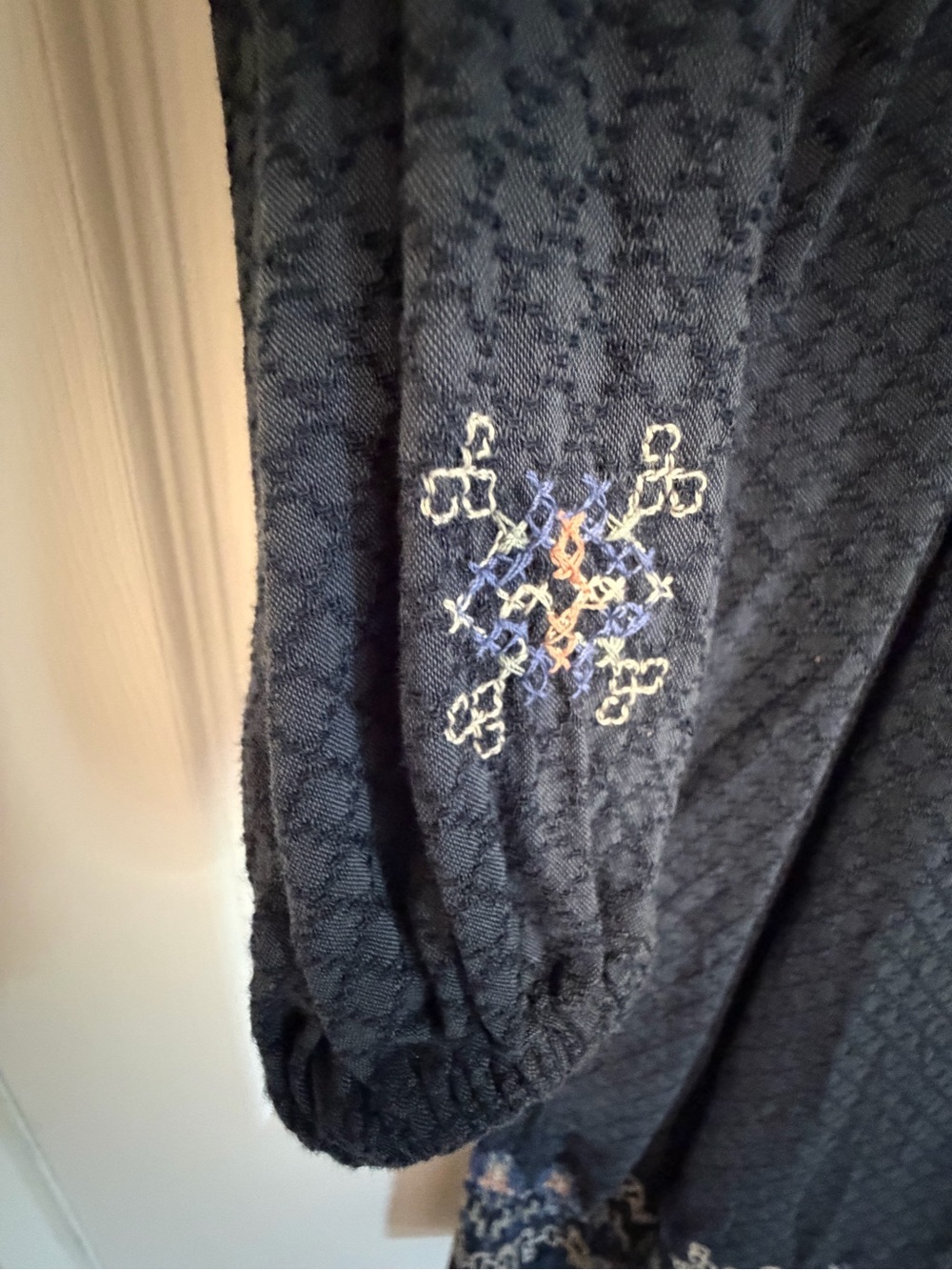 Knox Rose Navy Blue Embroidered Dress - Picture 8 of 9